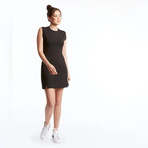 Public Rec Go To Tank Dress Size Small Black Open Back Activewear